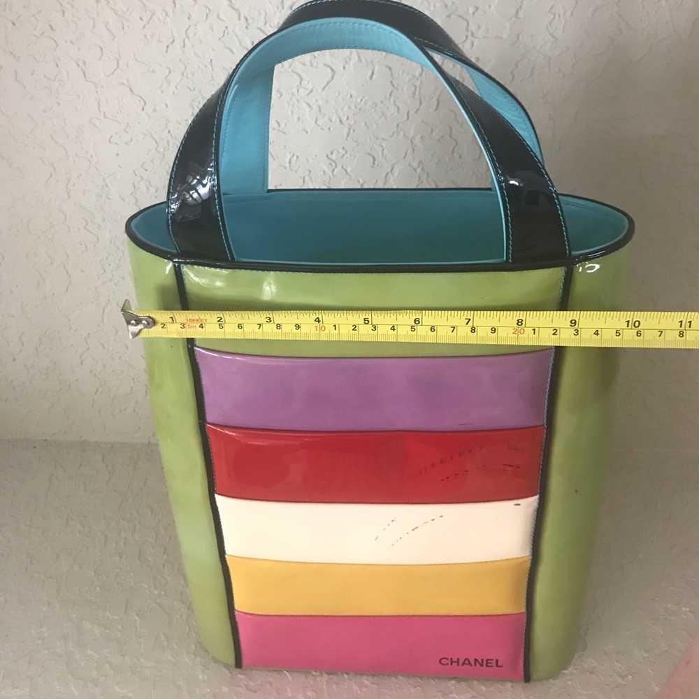 Authentic CHANEL Mod Color Block Tote - Picture 5 of 8